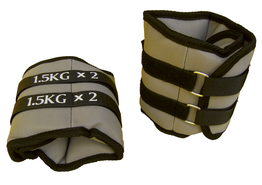 Gewichtsmanschetten für Fuss- / Handgel.-2x1.0kg