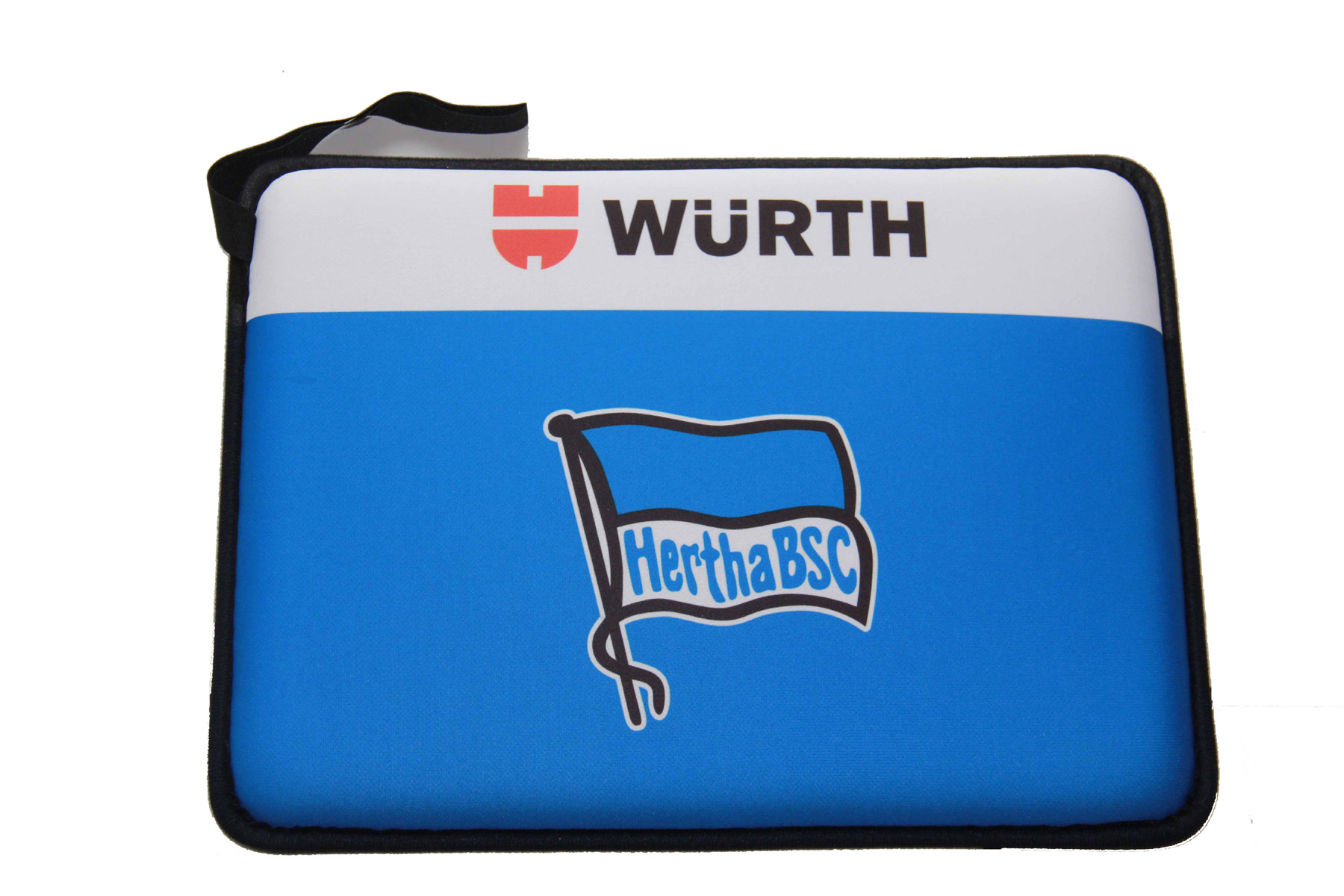 Sitzluftkissen Viereck Form mit Werbeaufdruck Logo