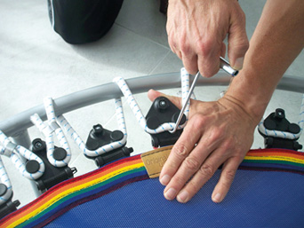 Trimilin Jump 111 Trampolin mit Gummiseilen für Rebounding