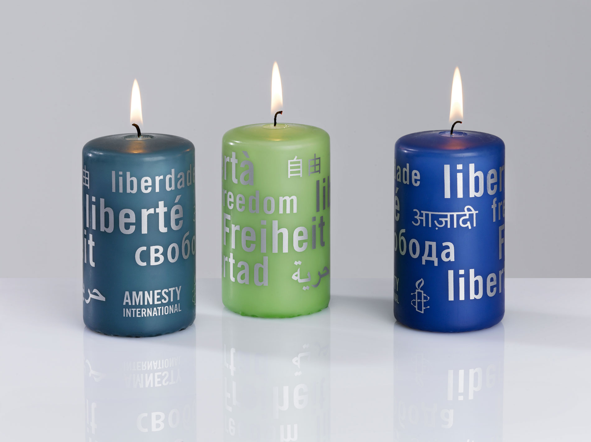 Kerzen der Freiheit Amnesty 3 Set
