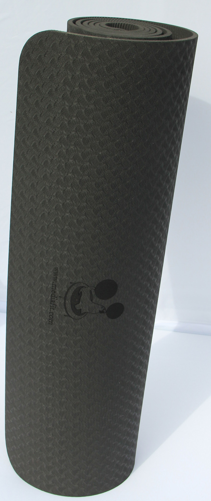 Yoga Matte Diamond Deluxe 180 x 61 cm 6mm Schwarz