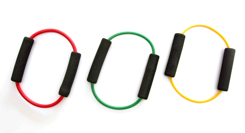 Body - Ring mit Moosgummigriffen-leicht - gelb